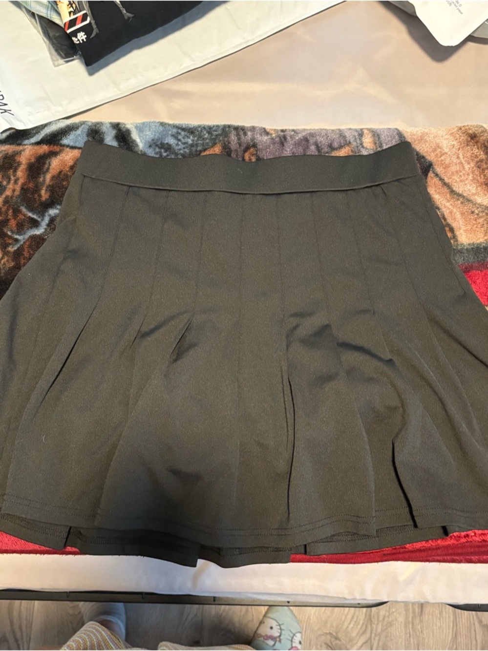 Classic Black Pleated Skort for Women - Comfortable Everyday Wear